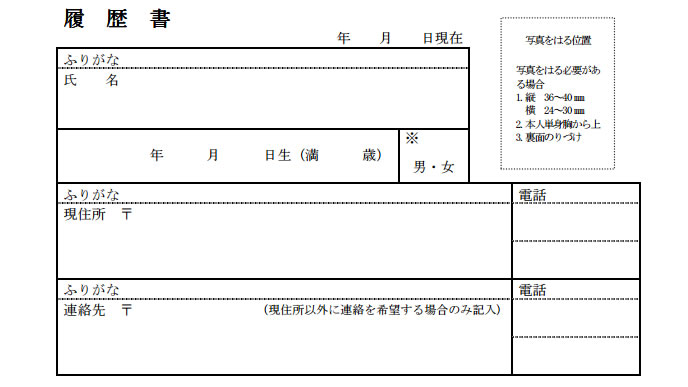 履歴書の基本情報の書き方 まずここから確実に 履歴書do