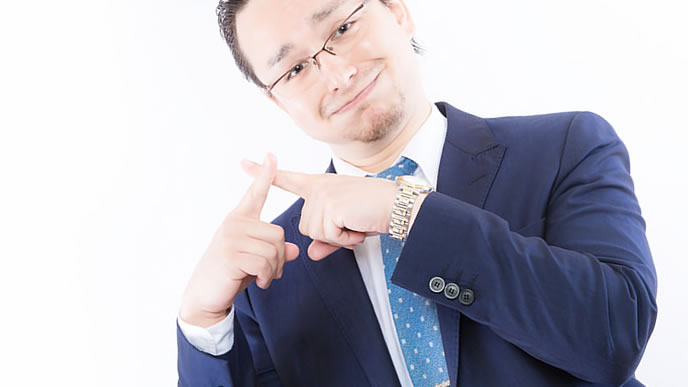 ダメをアピールする男性