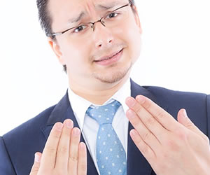 動じないポジティブな男性