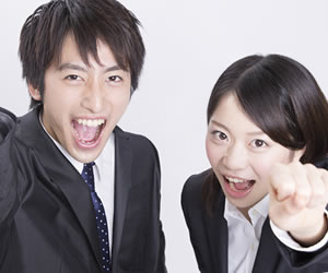 内定を勝ち取った就活生