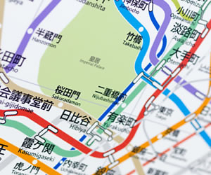東京都内の路線図