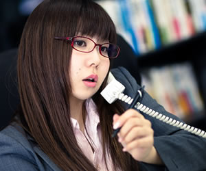 やり手の派遣社員の女性
