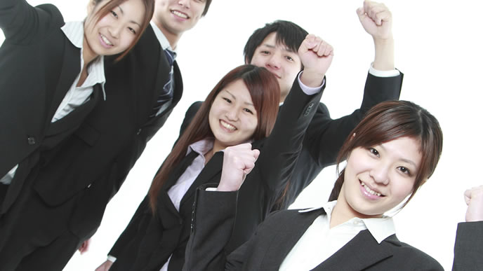 内定を取った就活生