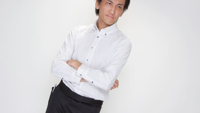 仕事のデキるベテランウェイター