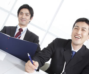 一見優しそうだが裏がある面接官
