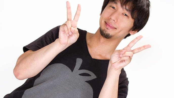 ニートを無事脱出して喜ぶ男性