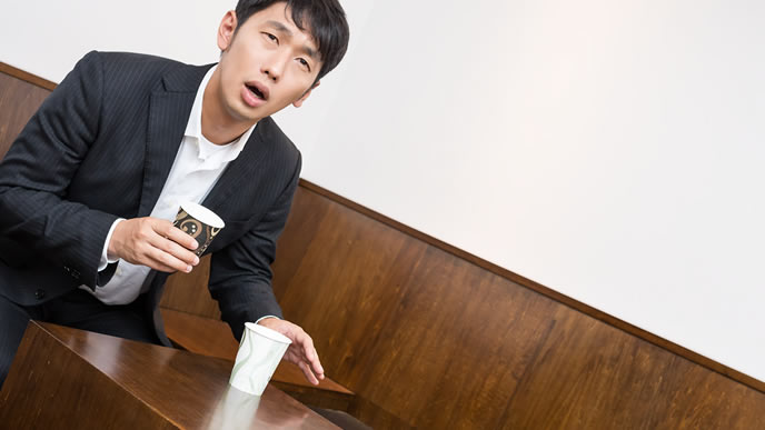 どもる体質の男性