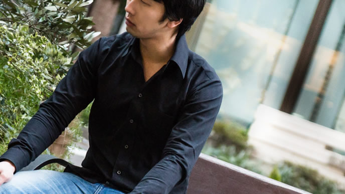 うつになりかけている男性