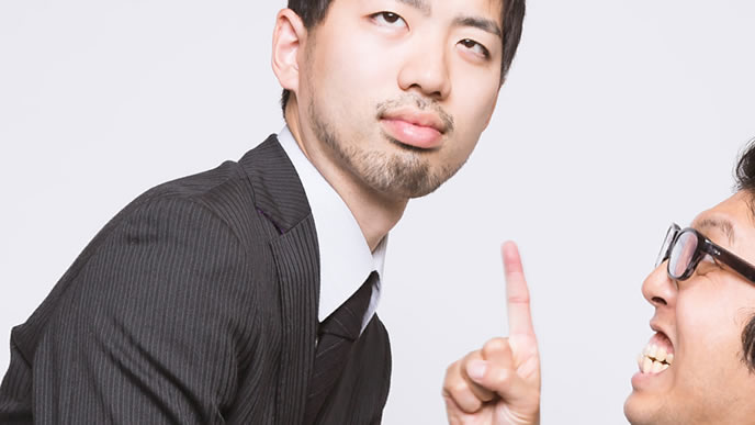 言う事を聞かない男性社員