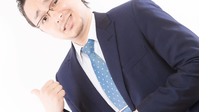 陽気なポジティブ男性