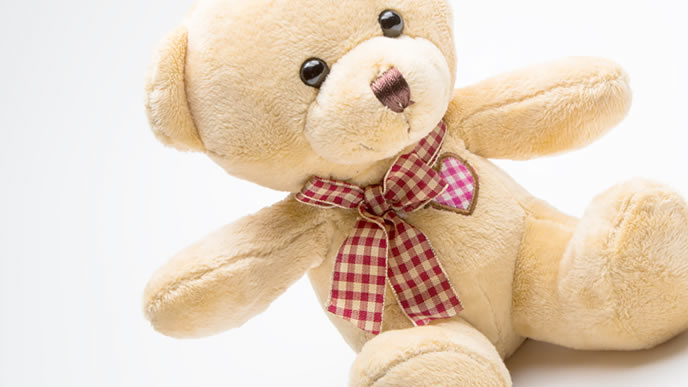 とても可愛いクマのぬいぐるみ