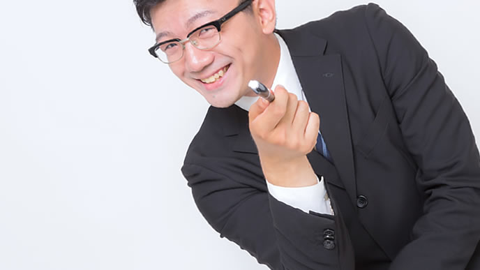 明るく決定する権限のある上司