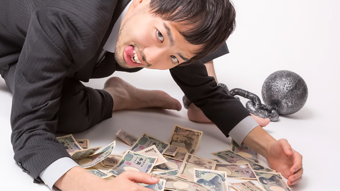 貯金が大好きな中年男性