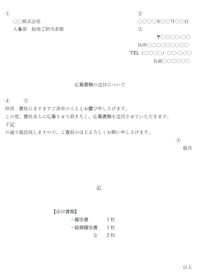 履歴書の送り状の書き方と送るときに注意したいこと 履歴書do