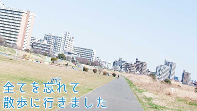 多摩川の河川敷