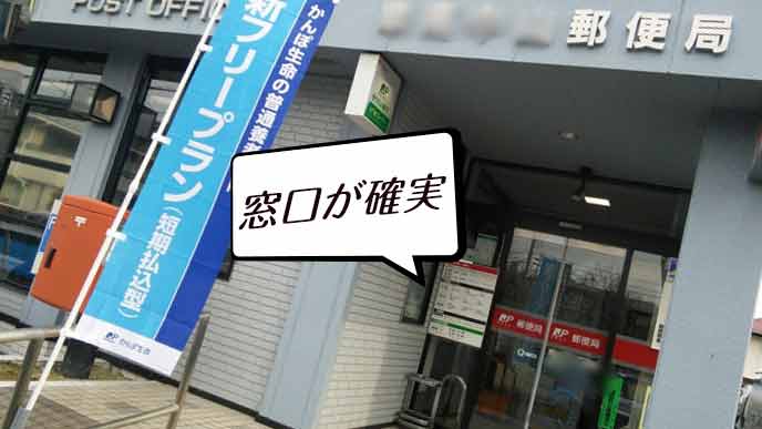 郵便局の窓口