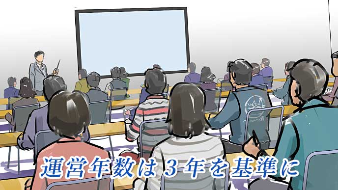 就活塾の授業風景のイラスト