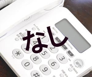 固定電話なし
