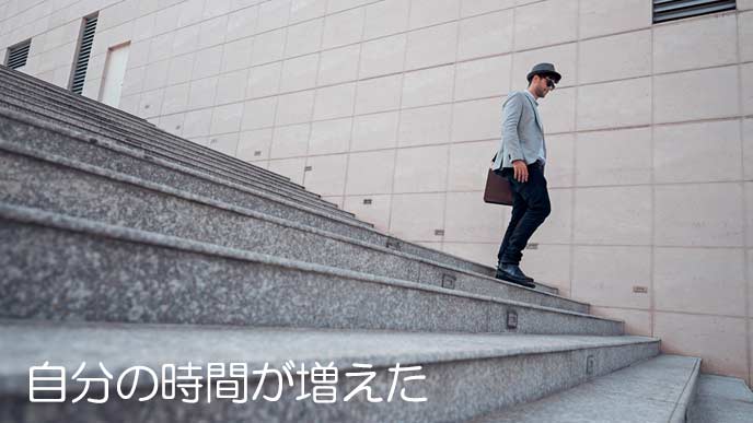 帰宅する会社員