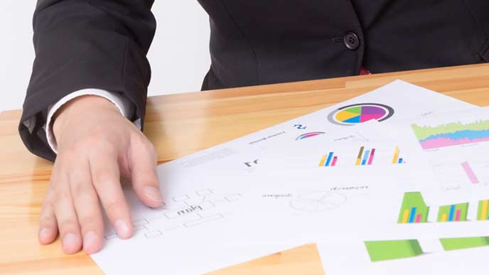 問題用紙を並べる男性