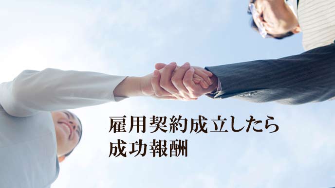 握手するOLと人事担当者