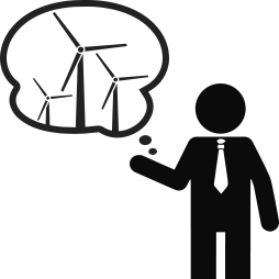 自分の経験を語る人のイメージ