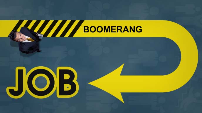 出戻り転職（ブーメランジョブ-Boomerang Job）のイメージ
