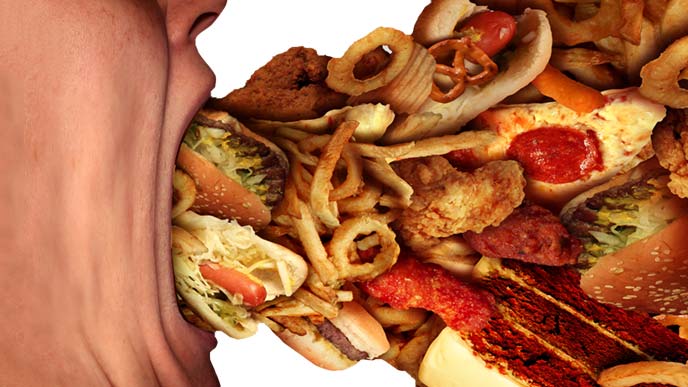 無駄に大食いの男性