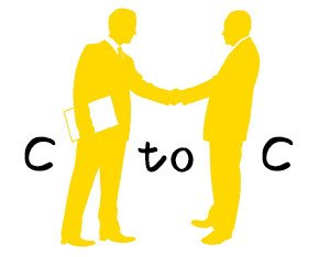 握手するビジネスメン