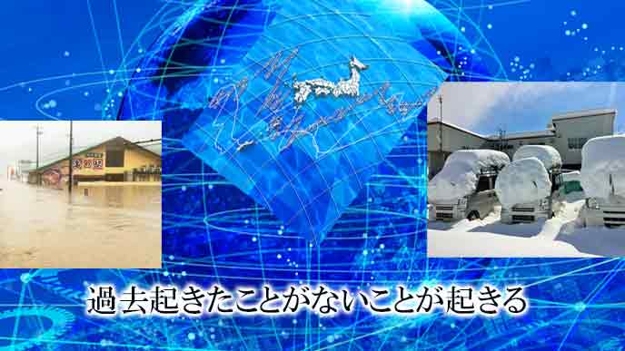 過去のデータで予測できない異常気象