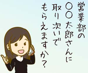 呼び出す相手のフルネームを伝える