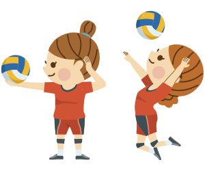 バレーボールのイラスト