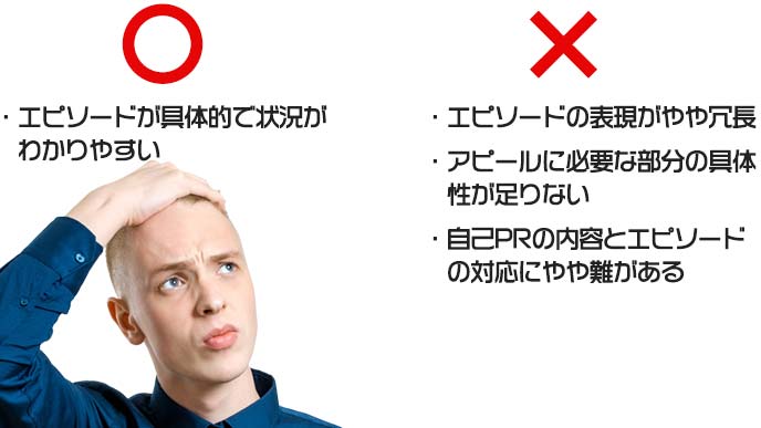 後頭部に手をやり、ちょっと不満げに右斜め上を見る若い男性