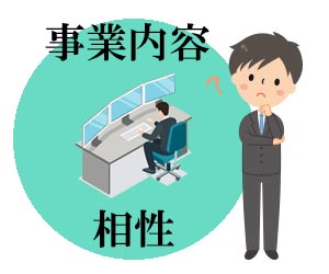 会社の事業内容と自分との相性
